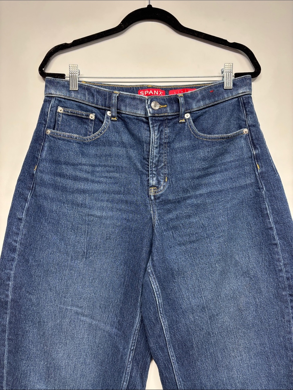 ✨SPANX Women’s Barrel Leg Jeans Size L/G R - Picture 5 of 16